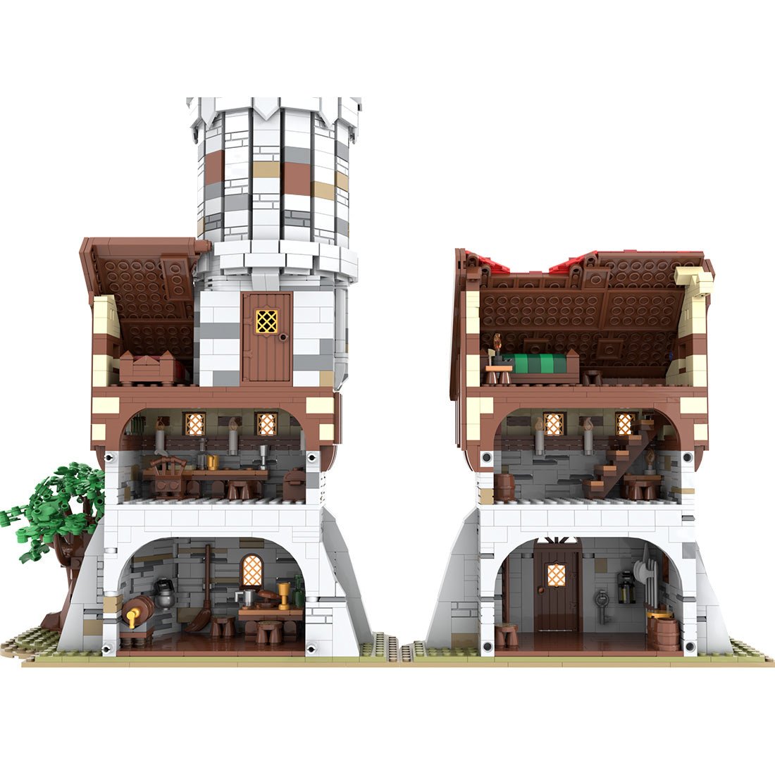 MOC-212258 Medieval Tower Building Blocks-LesDiy-Building Blocks-