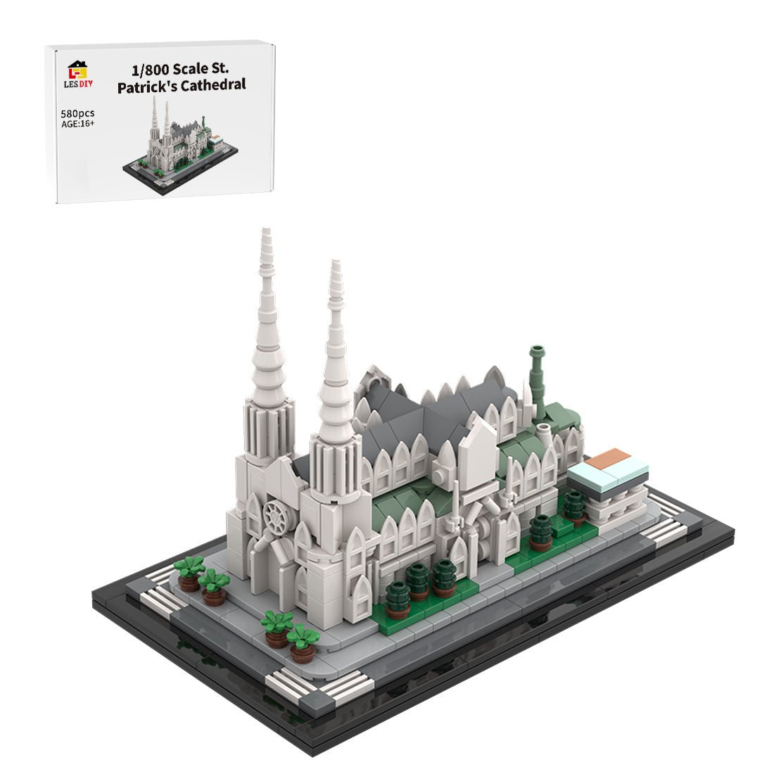 MOC-212962 St. Patrick's Cathedral 1:800 Scale Building Blocks