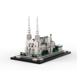 MOC - 212962 St. Patrick's Cathedral 1:800 Scale Building Blocks - LesDiy - Building Blocks