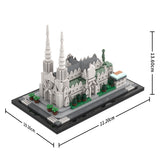 MOC - 212962 St. Patrick's Cathedral 1:800 Scale Building Blocks - LesDiy - Building Blocks