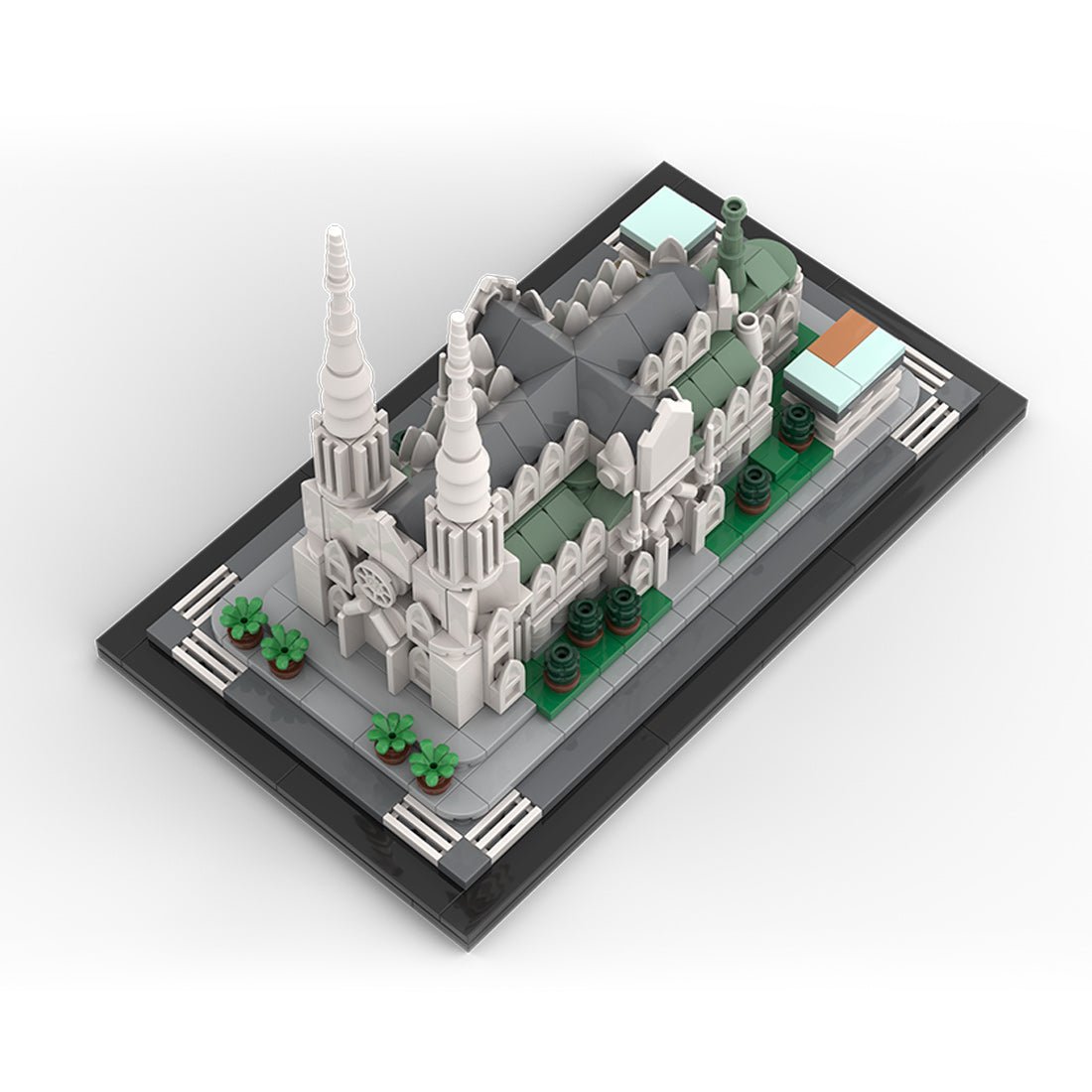Cathedral 10セット MOC-212962 St. Patrick's Cathedral 1:800 Scale Building Blocks