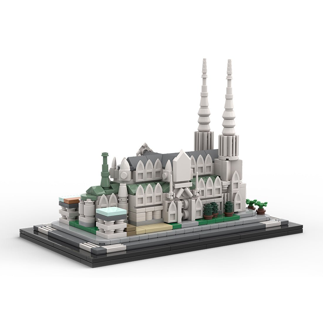 MOC - 212962 St. Patrick's Cathedral 1:800 Scale Building Blocks - LesDiy - Building Blocks