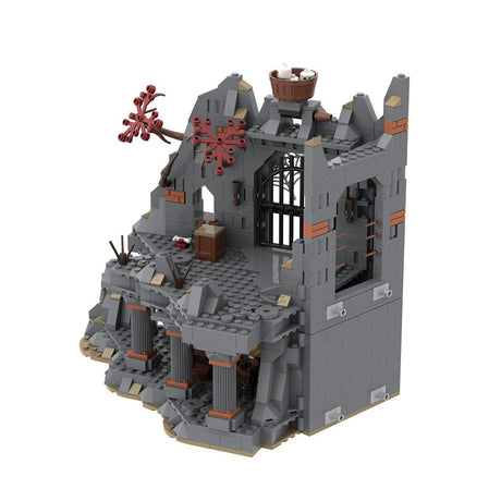 MOC - 213238 Part 2 Medieval Dark Magic Mountain Building Blocks - LesDiy - Building Blocks