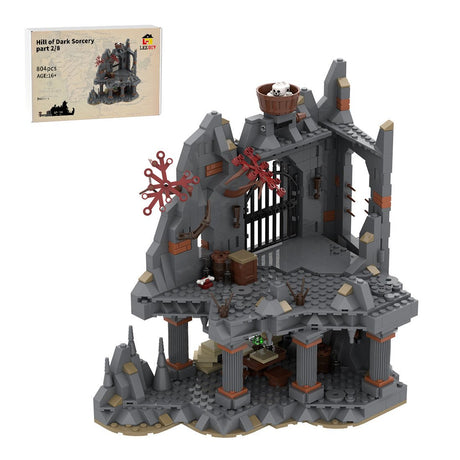MOC - 213238 Part 2 Medieval Dark Magic Mountain Building Blocks - LesDiy - Building Blocks
