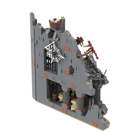 MOC - 213238 Part 2 Medieval Dark Magic Mountain Building Blocks - LesDiy - Building Blocks
