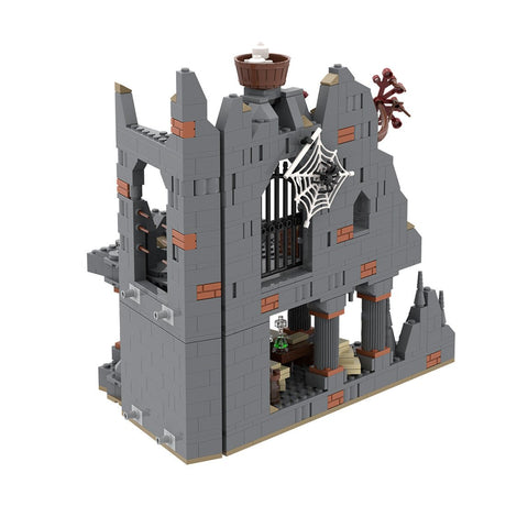MOC - 213238 Part 2 Medieval Dark Magic Mountain Building Blocks - LesDiy - Building Blocks