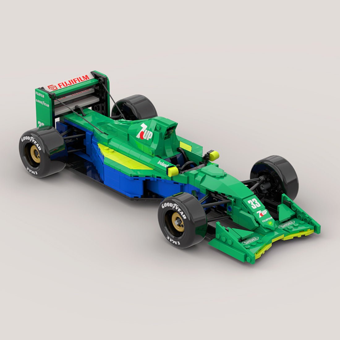 MOC - 213339 1/16 Scale Jordan 191 Race Car Building Blocks - LesDiy - 