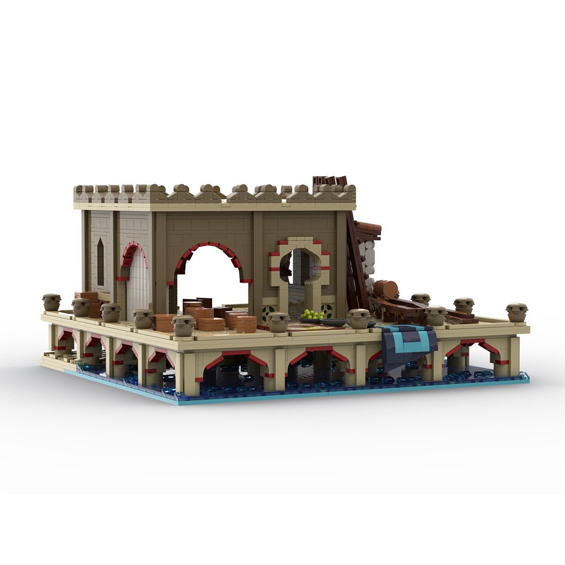 MOC - 213366 Age of Empires - Dock Building Blocks - LesDiy - Building Blocks