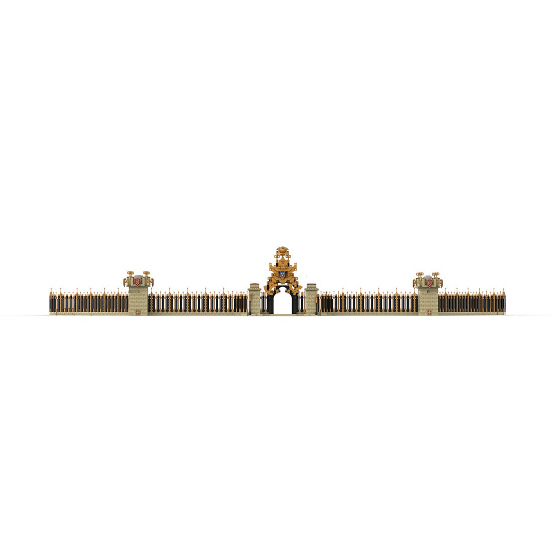 MOC-214157 Château de Versailles Part 5 “Grilles d'Honneur” Building Blocks-LesDiy-MOC-