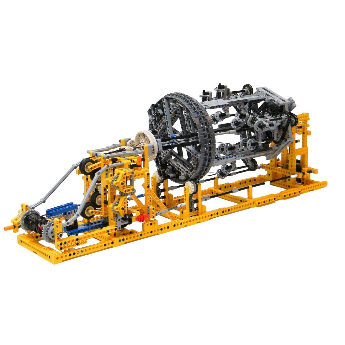 MOC-2142 Nine-Spool Motorized Braiding Machine Building Blocks-LesDiy-MOC-