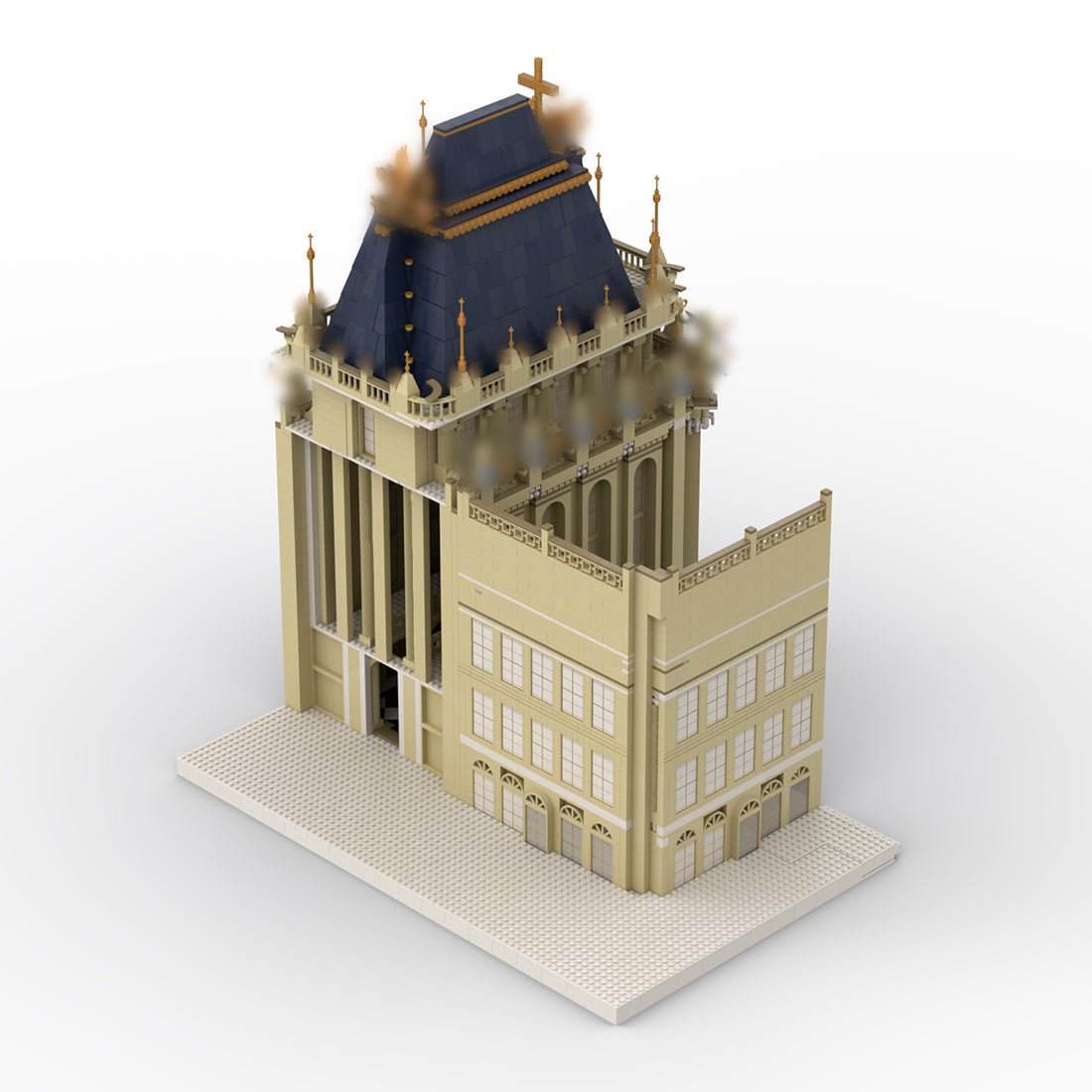 MOC-214445 Château de Versailles Part 6 “Chapelle Royale” Building Blocks-LesDiy-MOC-