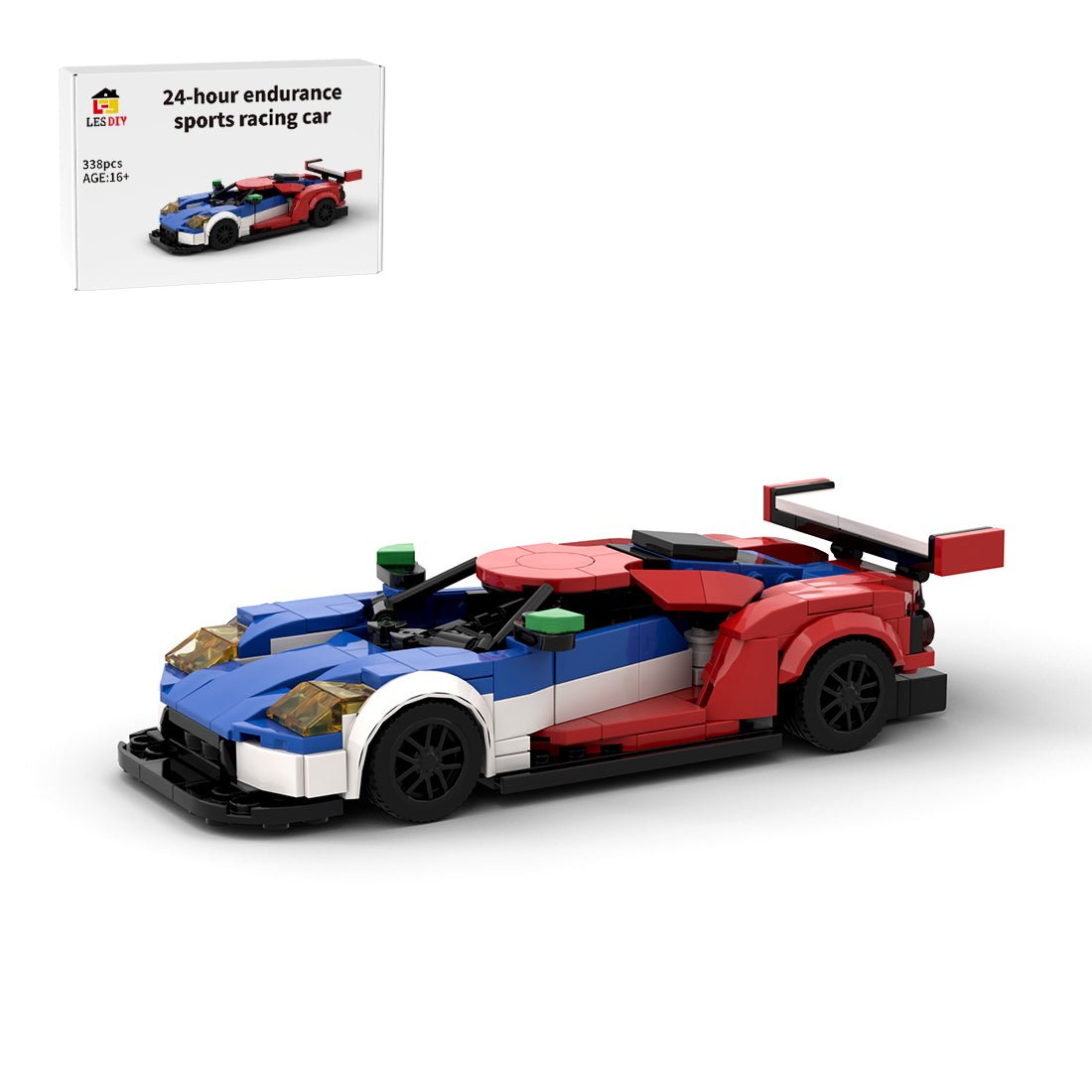 MOC - 215282 Ford GT LM GTE Building Blocks - LesDiy - Building Blocks