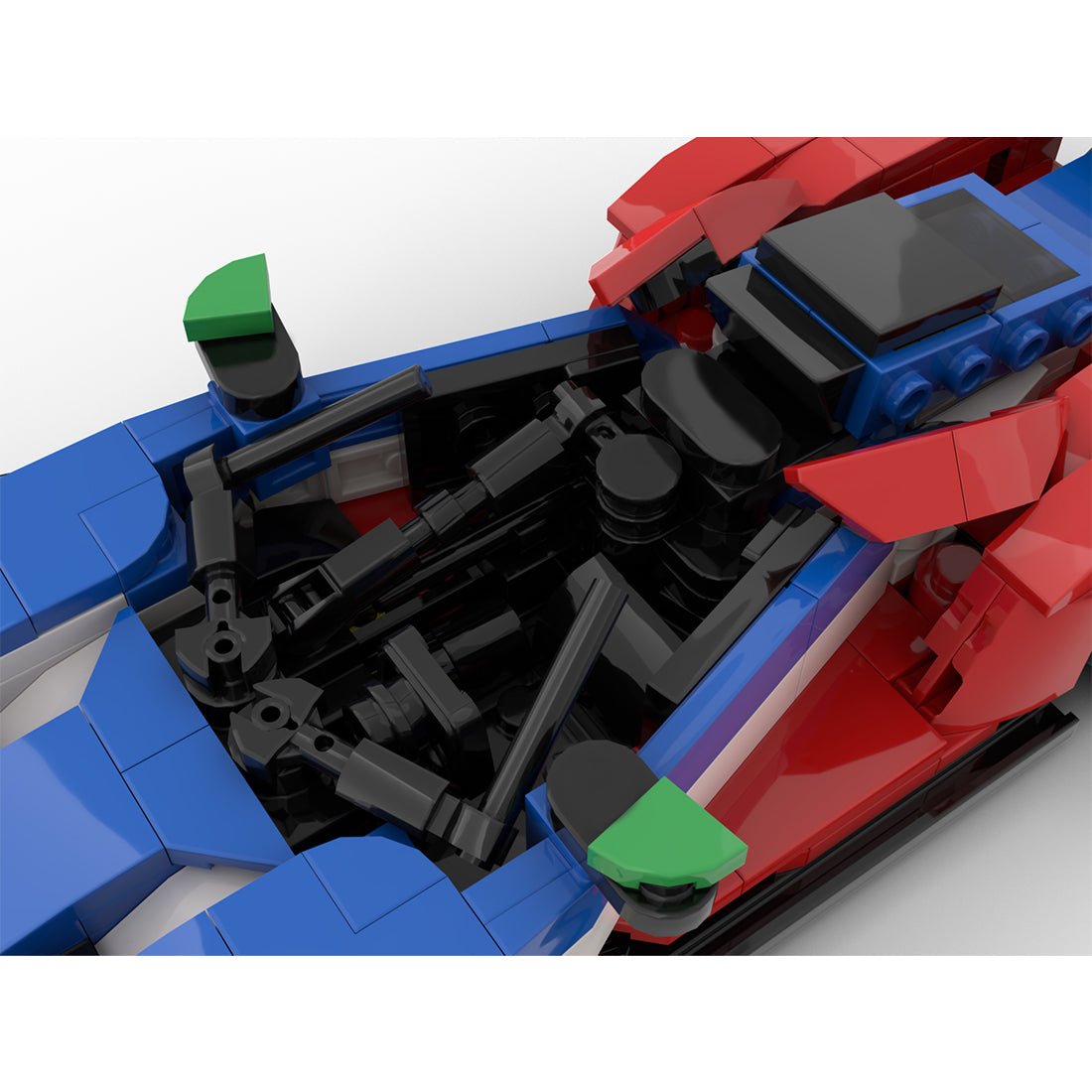 MOC - 215282 Ford GT LM GTE Building Blocks - LesDiy - Building Blocks