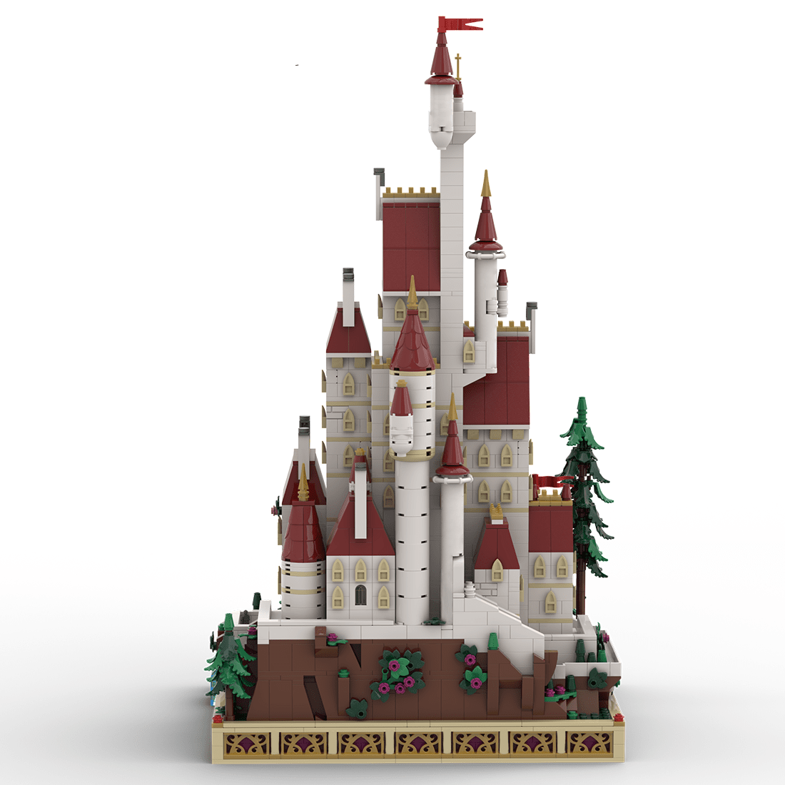 MOC - 216326 Beauty and the Beast mini scale Castle Building Blocks - LesDiy - Building Blocks