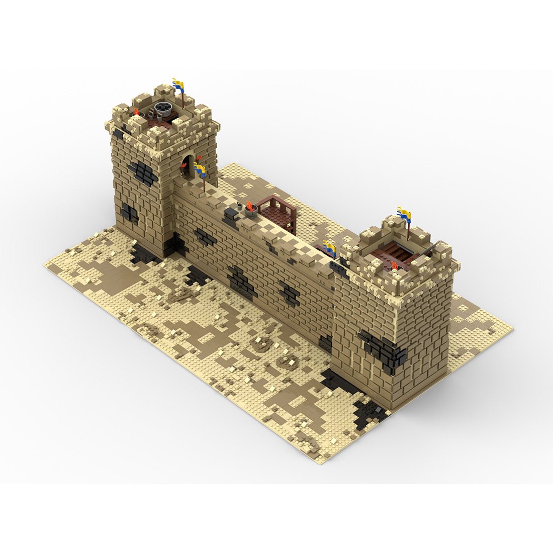 MOC-216352 Kingdom of Heaven Siege of Jerusalem Building Blocks-LesDiy-MOC-