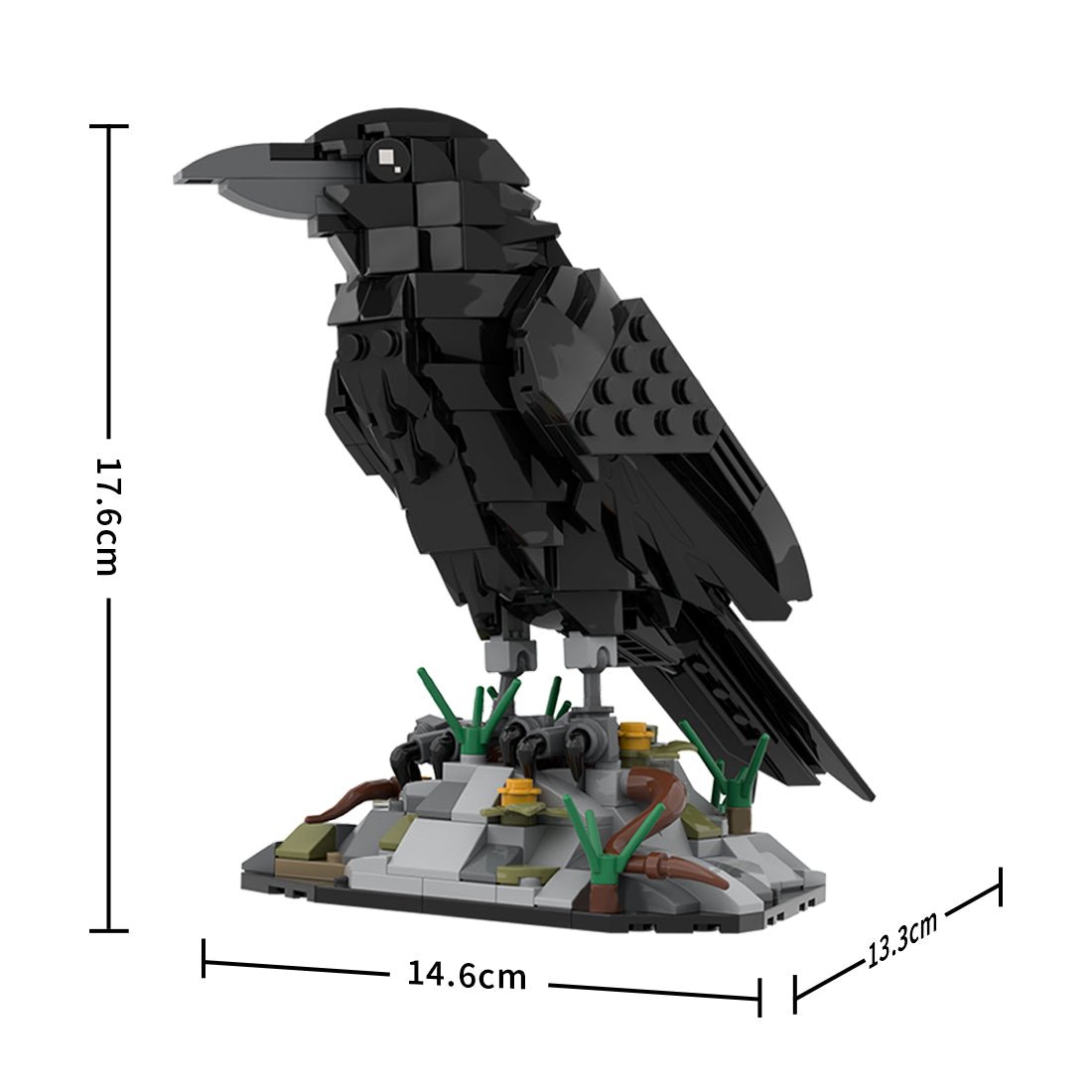 Mocsage Raven Bird Building Blocks| LesDiy