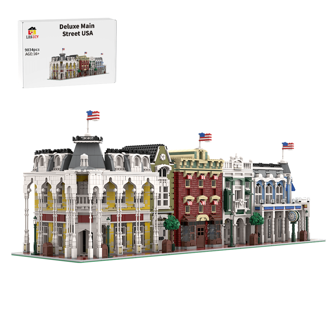 MOC - 217586 Deluxe Main Street USA Bundle 1 Building Blocks - LesDiy - Building Blocks