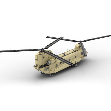 MOC - 217684 Boeing | CH - 47 F CHINOOK - 1:35 Scale Building Blocks - LesDiy - Building Blocks