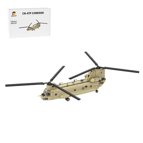 MOC - 217684 Boeing | CH - 47 F CHINOOK - 1:35 Scale Building Blocks - LesDiy - Building Blocks