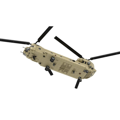 MOC - 217684 Boeing | CH - 47 F CHINOOK - 1:35 Scale Building Blocks - LesDiy - Building Blocks