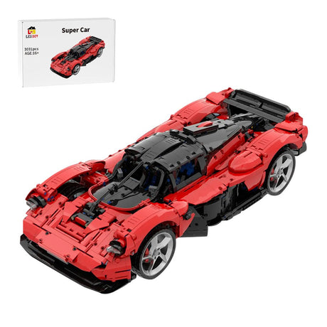 MOC - 218984 Aston Martin Valkyrie (red) Building Blocks - LesDiy - 