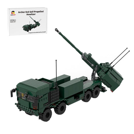 MOC-219203 1:35 Scale Archer 8x8 Self-Propelled Howitzer Building Blocks-LesDiy-MOC-