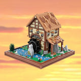 MOC - 219518 Water Mill - Medieval Village Diorama Building Blocks - LesDiy - 