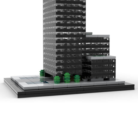 MOC - 219954 Seagram Building New York - 1/800 Scale Building Blocks - LesDiy - Building Blocks - 