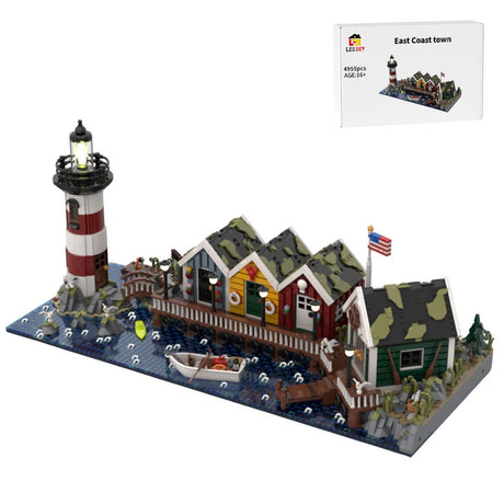 MOC - 220004 Coast Town Diorama Building Blocks - LesDiy - MOC