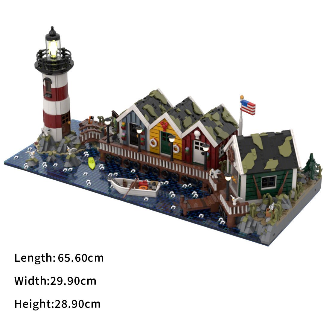 MOC - 220004 Coast Town Diorama Building Blocks - LesDiy - MOC