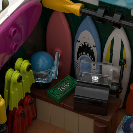 MOC - 220004 Coast Town Diorama Building Blocks - LesDiy - MOC