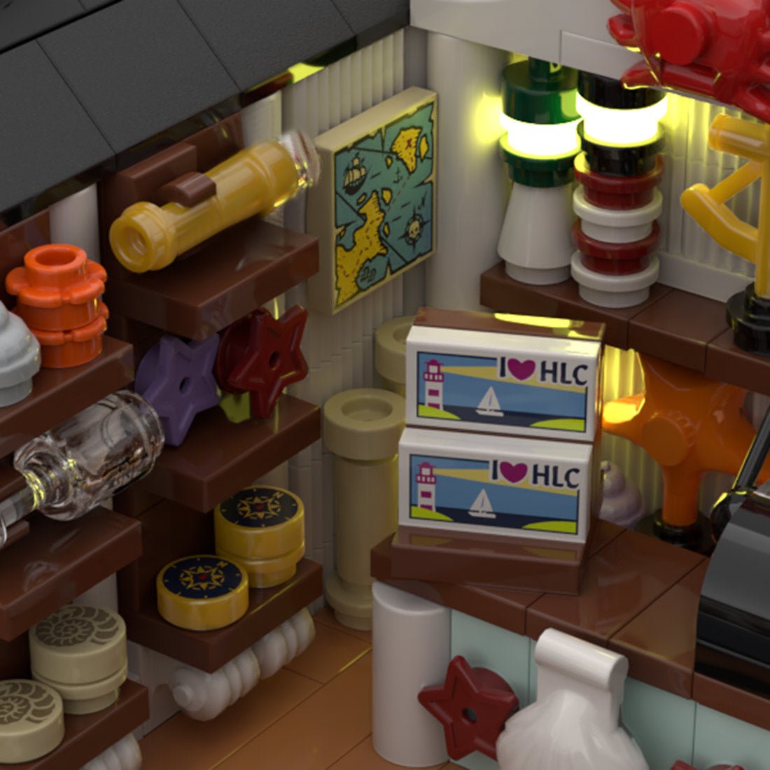 MOC - 220004 Coast Town Diorama Building Blocks - LesDiy - MOC