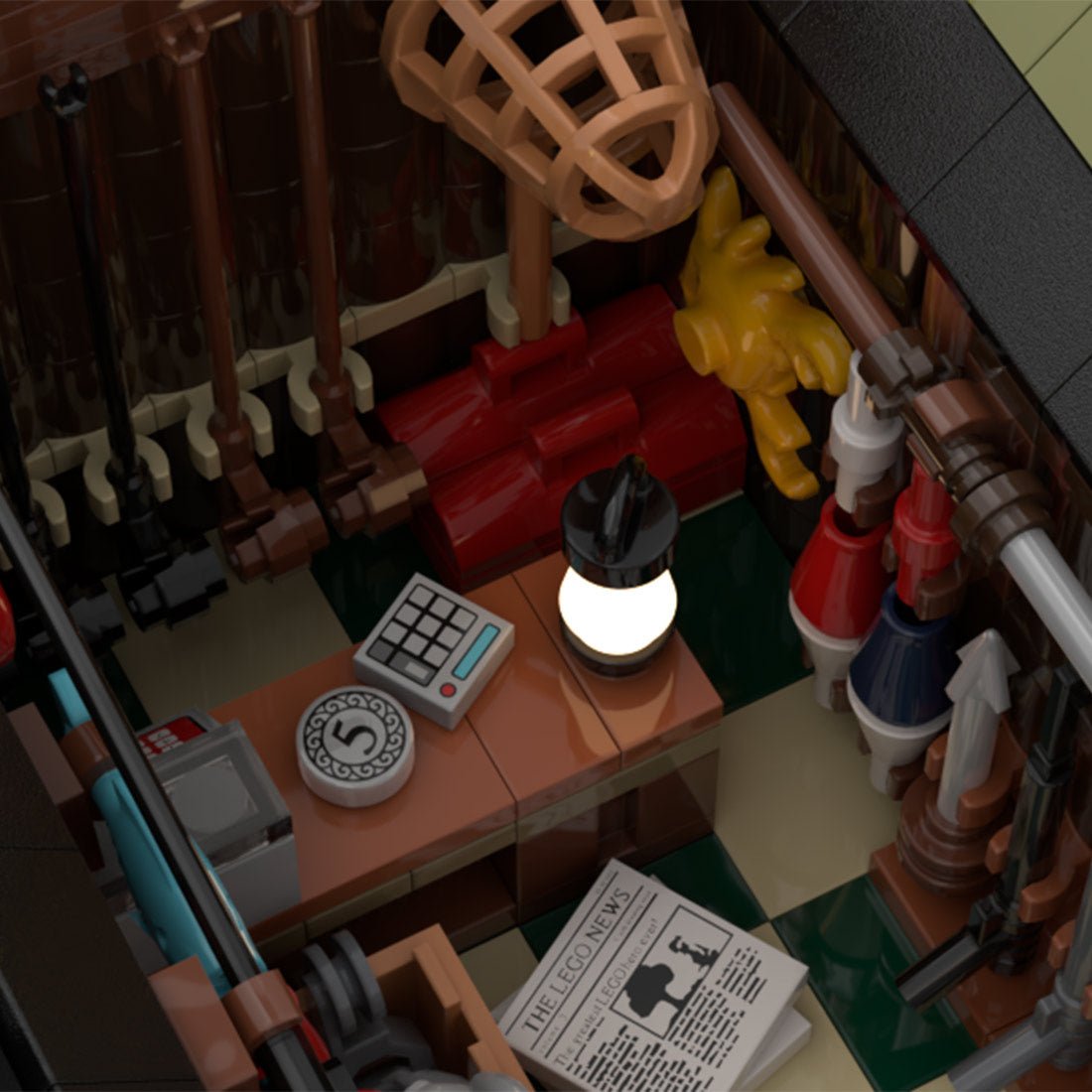 MOC - 220004 Coast Town Diorama Building Blocks - LesDiy - MOC