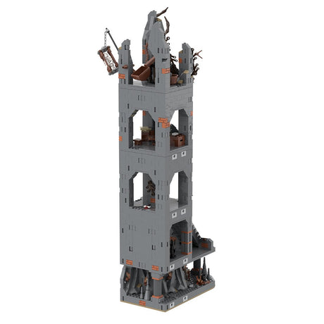 MOC - 223053 Part 5 Medieval Dark Magic Mountain Building Blocks - LesDiy - Building Blocks