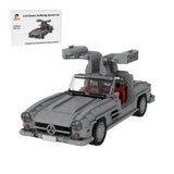 MOC-223863 Mercedes 300 SL W198 1:18 Scale Classic Sports Car Building Blocks-LesDiy-MOC-