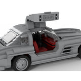 MOC-223863 Mercedes 300 SL W198 1:18 Scale Classic Sports Car Building Blocks-LesDiy-MOC-
