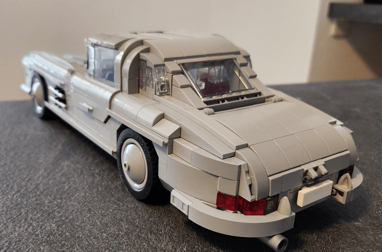 MOC-223863 Mercedes 300 SL W198 1:18 Scale Classic Sports Car Building Blocks-LesDiy-MOC-