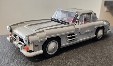 MOC-223863 Mercedes 300 SL W198 1:18 Scale Classic Sports Car Building Blocks-LesDiy-MOC-
