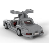 MOC-223863 Mercedes 300 SL W198 1:18 Scale Classic Sports Car Building Blocks-LesDiy-MOC-