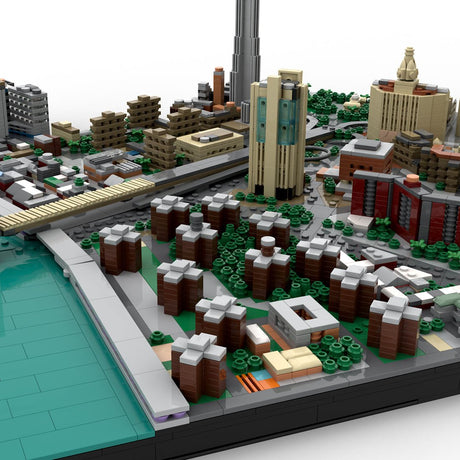 MOC - 223953 Brooklyn Bridge Area - New York City - LesDiy - Building Blocks
