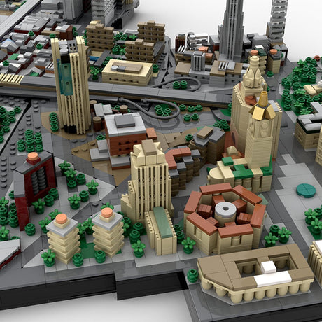 MOC - 223953 Brooklyn Bridge Area - New York City - LesDiy - Building Blocks