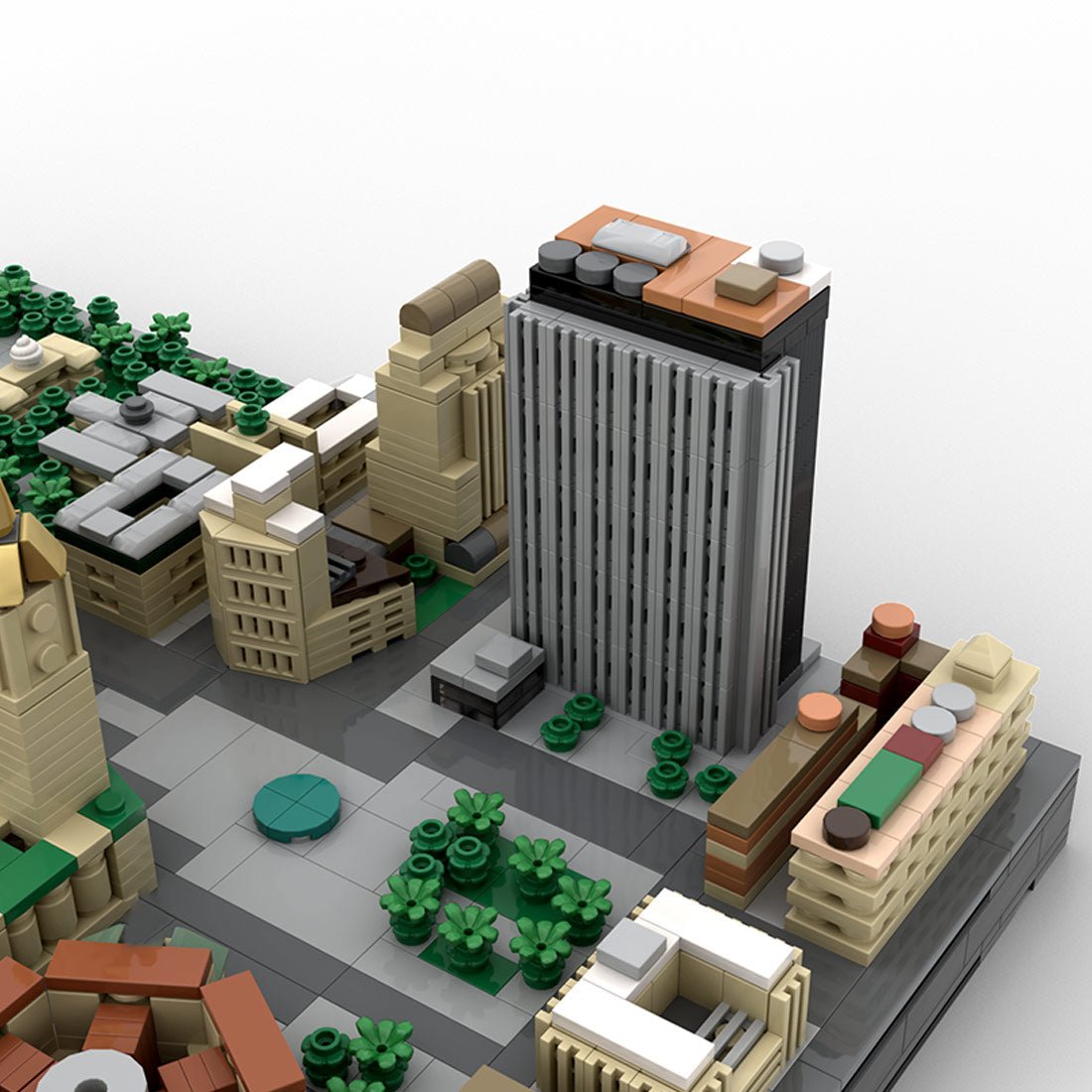 MOC - 223953 Brooklyn Bridge Area - New York City - LesDiy - Building Blocks