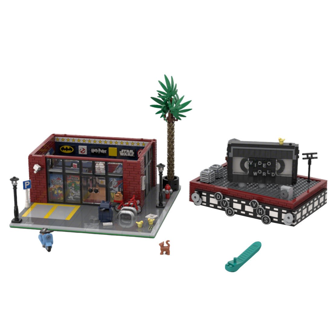MOC - 224017 Video Store Building Blocks - LesDiy - MOC