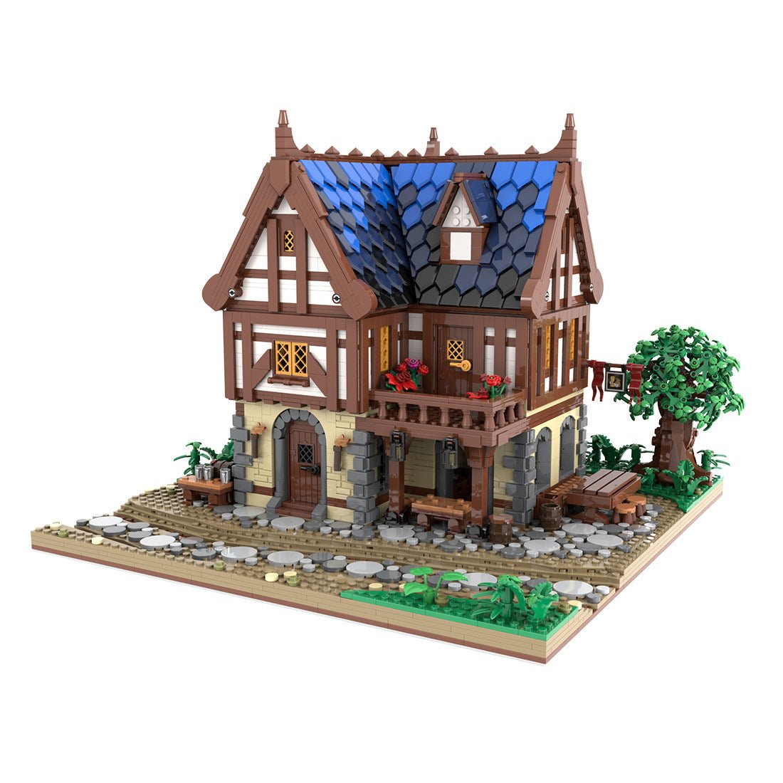 MOC-224458 Medieval Tavern Building Blocks-LesDiy-Building Blocks-