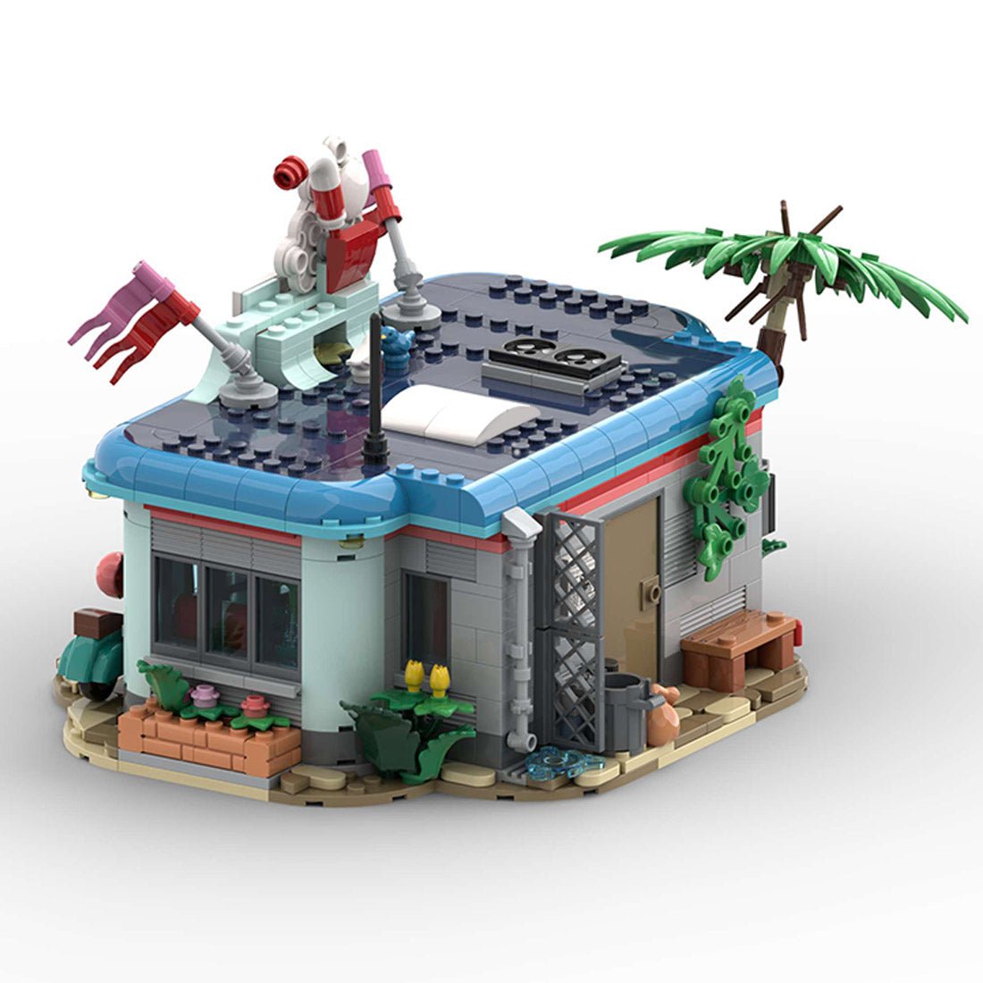 MOC - 224580 Milkshake bar Building Blocks - LesDiy - 