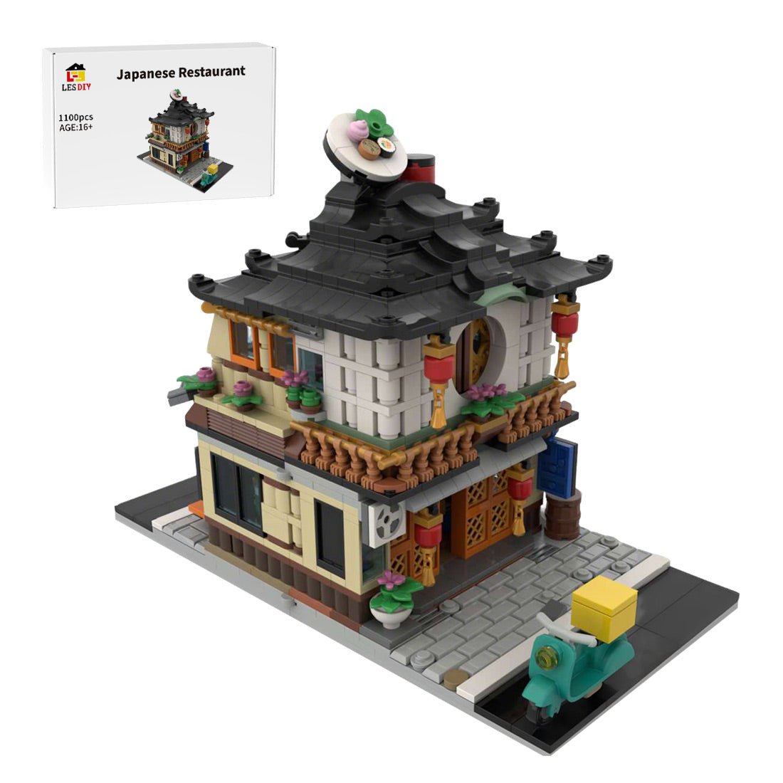 MOC-224597 Japan Restaurant Building Blocks | LesDiy