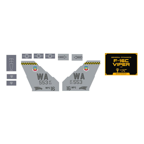 MOC - 224853 F - 16C Fighting Falcon, Nellis (1:58) Building Blocks - LesDiy - Building Blocks
