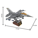 MOC - 224853 F - 16C Fighting Falcon, Nellis (1:58) Building Blocks - LesDiy - Building Blocks