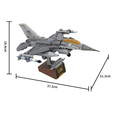 MOC - 224853 F - 16C Fighting Falcon, Nellis (1:58) Building Blocks - LesDiy - Building Blocks