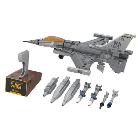 MOC - 224853 F - 16C Fighting Falcon, Nellis (1:58) Building Blocks - LesDiy - Building Blocks